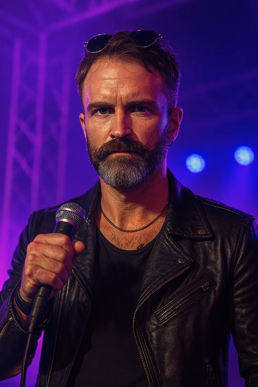 portret czarnego psa przed i po, po lewej realne, naturalne zdjęcie, a po prawej zdjęcie przedstawiające psa w jesiennym lesie, wygenerowany przez AI