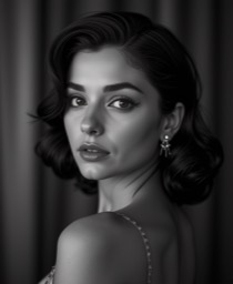 Vintage glamour female